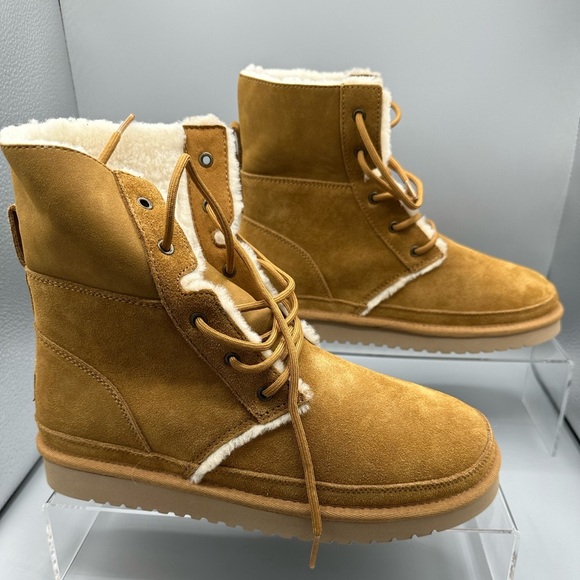 UGG Koolaburra Boots mid-calf Camel color Size 10 ready for winter in comfort